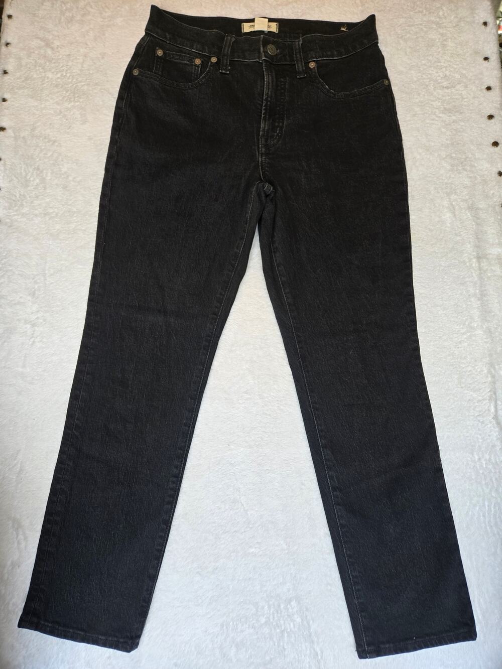 Madewell Perfect Vintage Jeans Womens 27 Black Wash Mid Rise